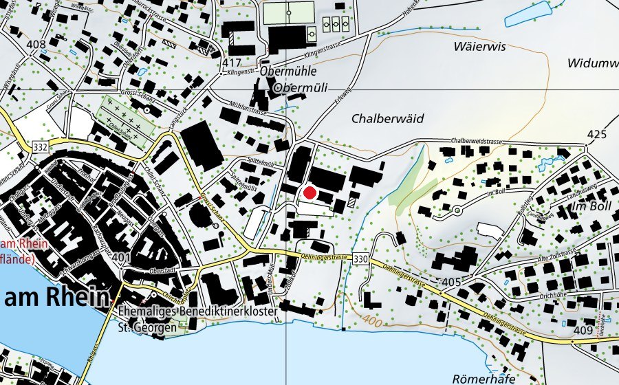 Carte indiquant l’emplacement de Rhytraining (Centre sportif)