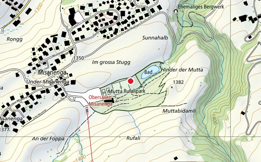 Map showing the location of Rufalipark (Sports centre)