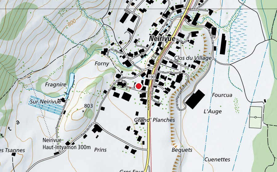 Mappa con la posizione di Salle Polyvalente (Centro sportivo)