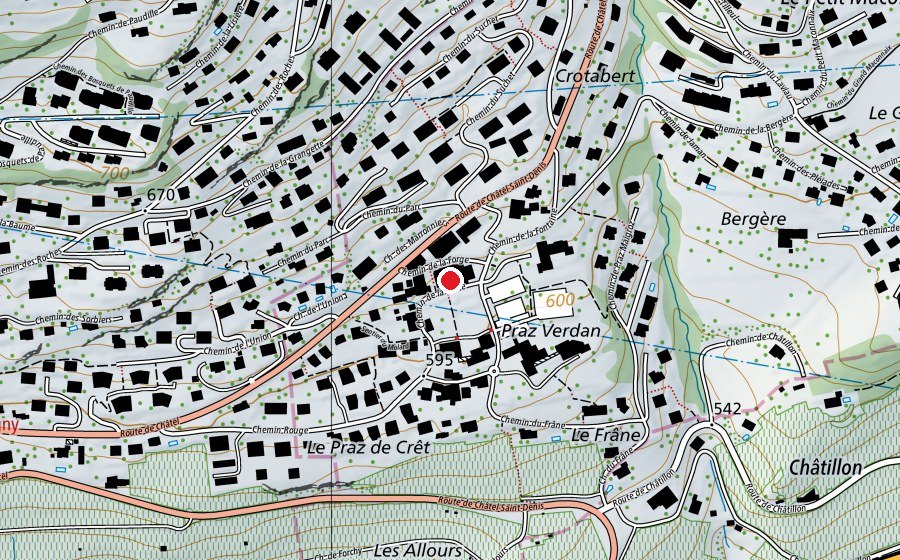 Carte indiquant l’emplacement de Salle Polyvalente (Centre sportif)