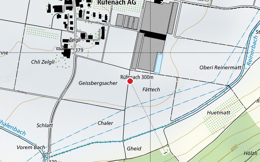 Carte indiquant l’emplacement de Schiessanlage 300m Gheid (Centre sportif)