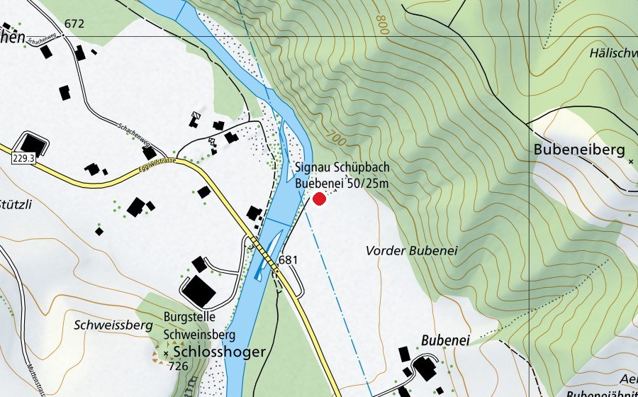 Carte indiquant l’emplacement de Schiessstand 50/25m Schüpbach (Centre sportif)