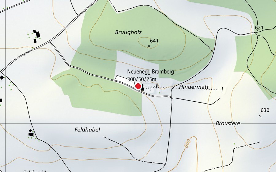Mappa con la posizione di Schiesstand (Centro sportivo)
