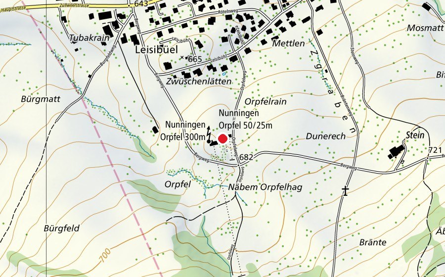 Carte indiquant l’emplacement de Schützenhaus (Centre sportif)