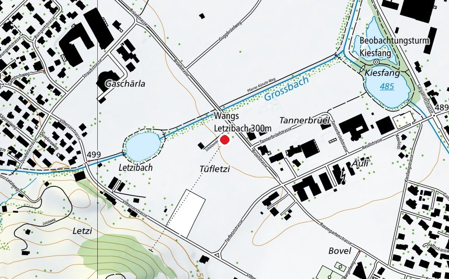 Map showing the location of Schützenhaus Tannerbrüel (Sports centre)