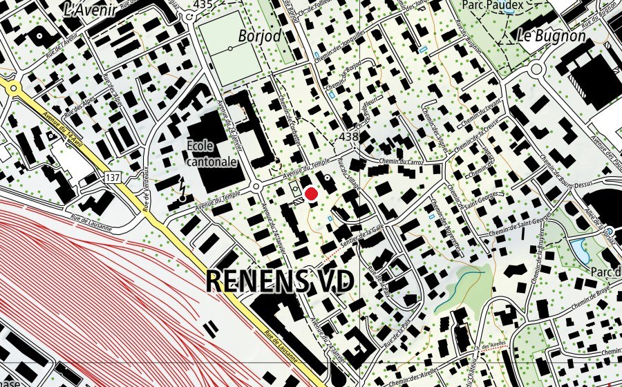 Mappa con la posizione di Sentoo Muay Thaï Gym (Centro sportivo)