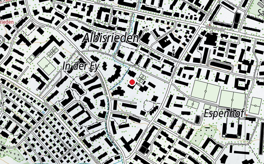 Karte mit dem Standort von Sport- und Turnhalle Altweg (Sportanlage)