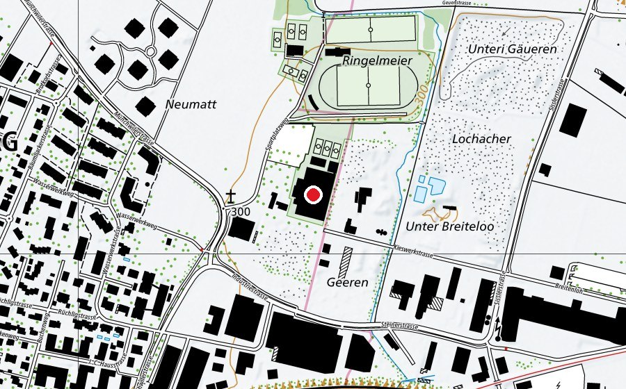 Karte mit dem Standort von Sportcenter Bustelbach AG (Sportanlage)