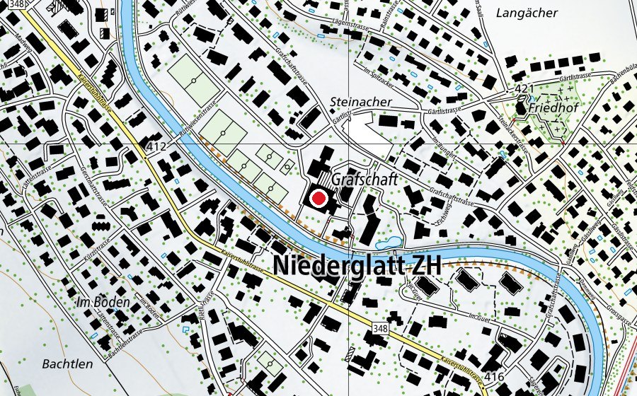 Mappa con la posizione di Sporthalle Eichi (Centro sportivo)