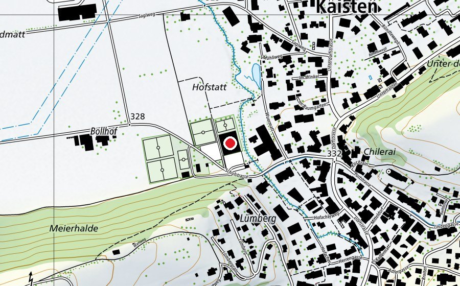 Carte indiquant l’emplacement de Sporthalle Hofstatt (Centre sportif)