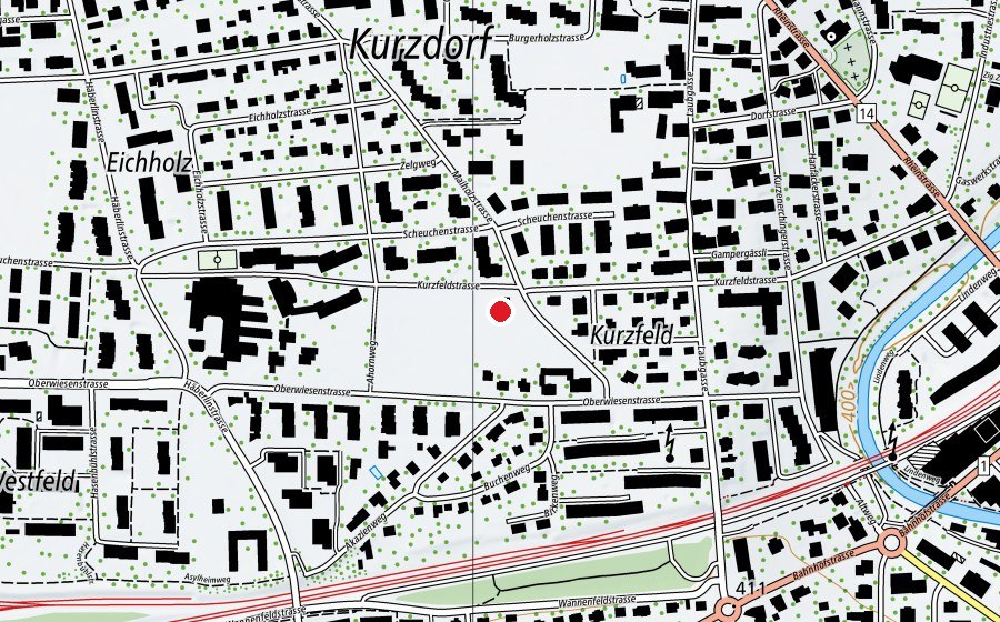 Carte indiquant l’emplacement de Sporthallen BZT (Centre sportif)