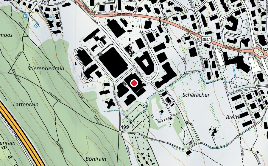 Map showing the location of Sportpark (Sports centre)