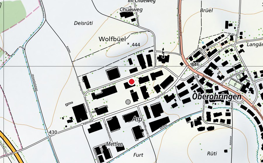 Map showing the location of Squash Center Ohringen (Sports centre)