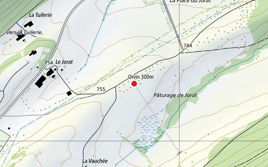 Carte indiquant l’emplacement de Stand de tir (Centre sportif)
