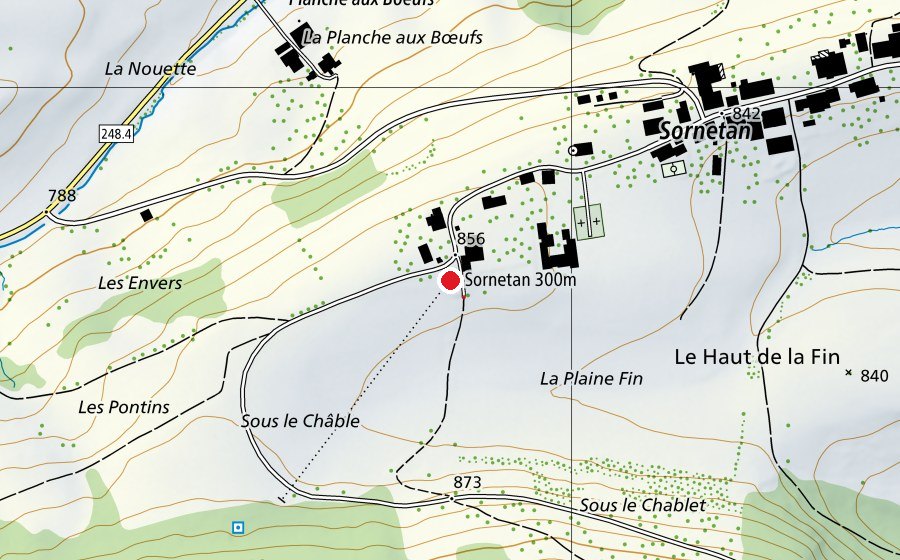 Mappa con la posizione di Stand de tir (Centro sportivo)