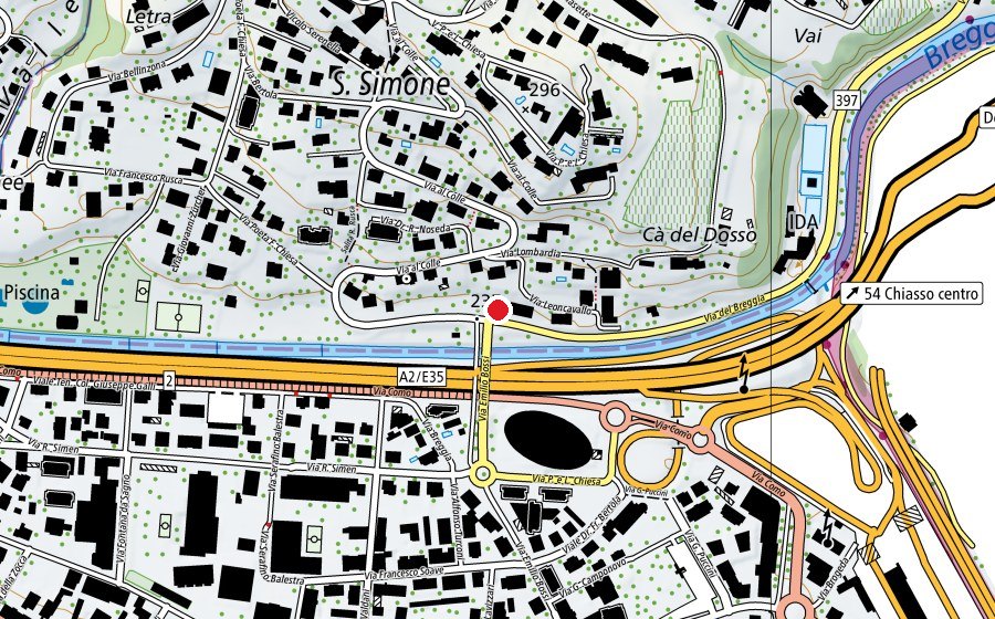 Mappa con la posizione di Studio Novantuno Pilates E Baz (Centro sportivo)