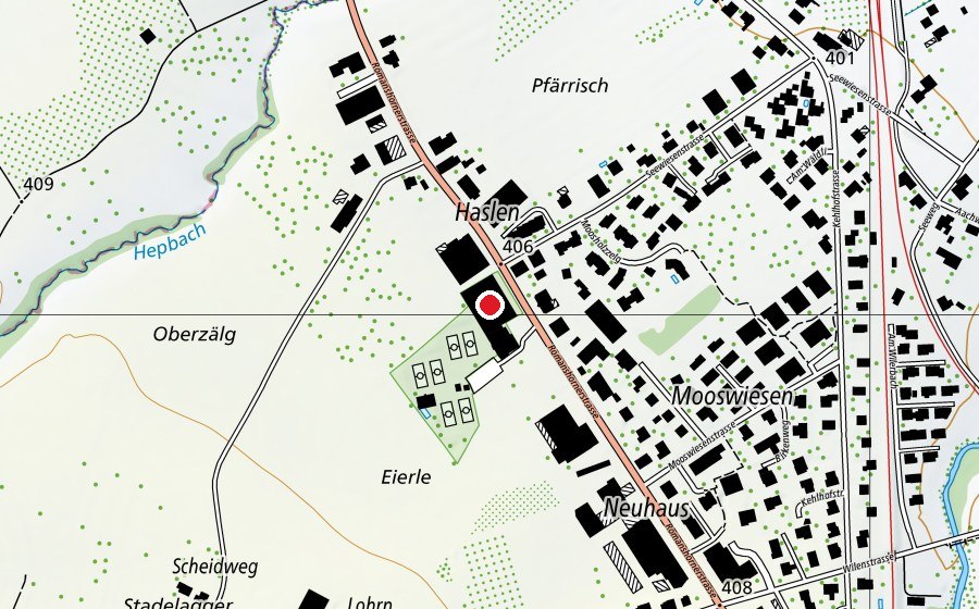 Mappa con la posizione di Tennis Center Egnach (Centro sportivo)