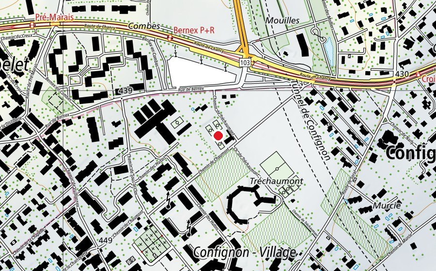 Mappa con la posizione di Tennis (Centro sportivo)