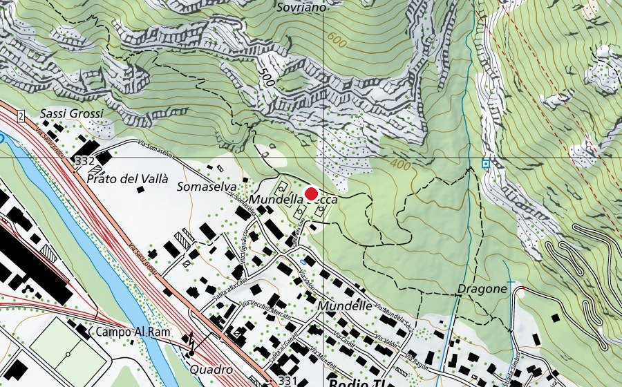 Map showing the location of Tennis (Sports centre)