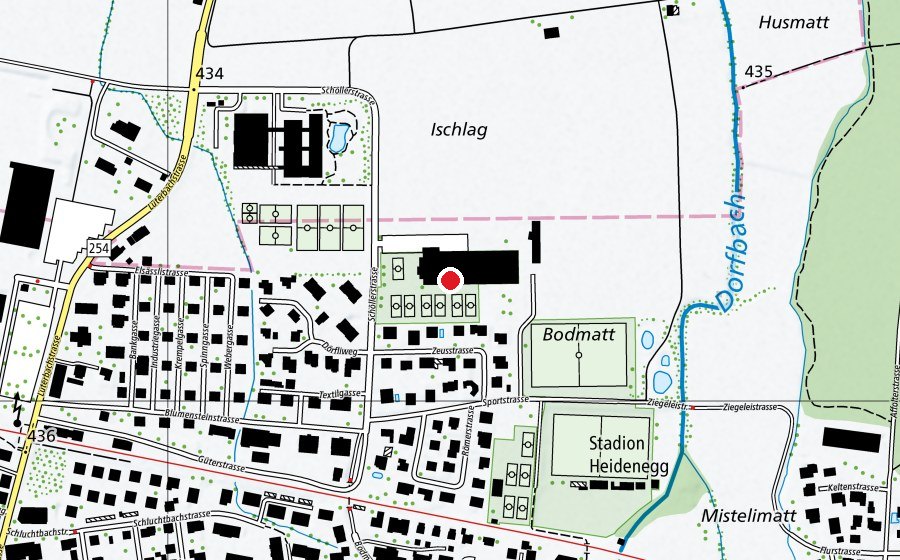 Mappa con la posizione di Tenniscenter Derendingen (Centro sportivo)