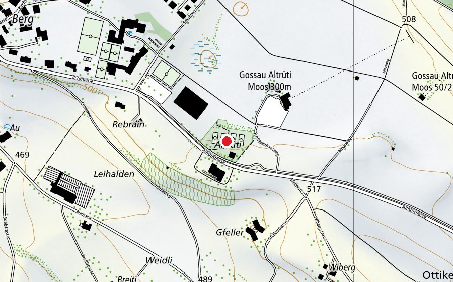 Map showing the location of Tennisclub Gossau (Sports centre)