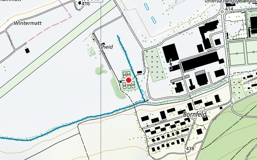 Carte indiquant l’emplacement de Tennisclub Olten (Centre sportif)