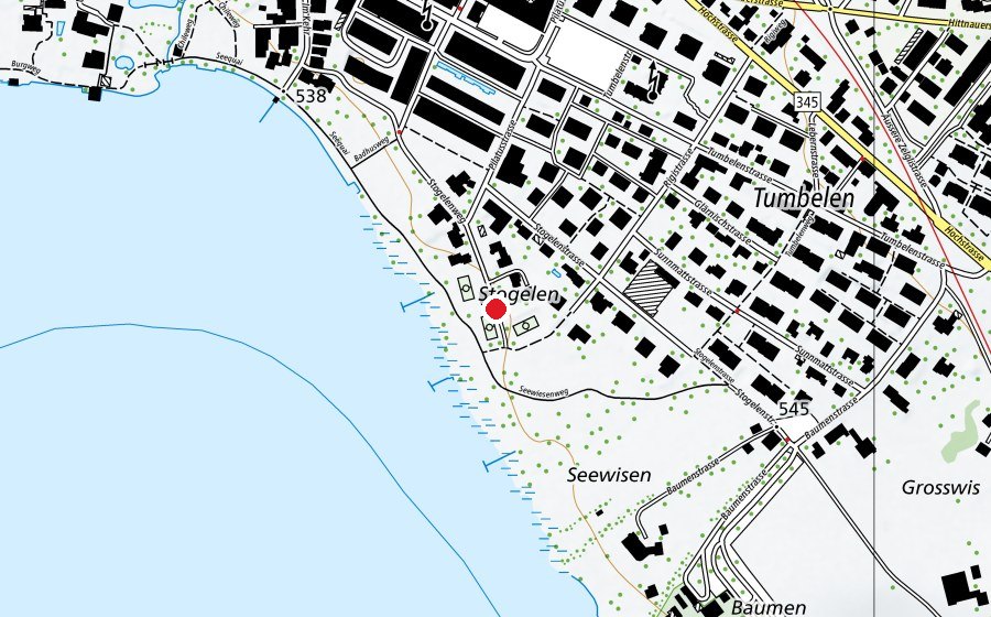 Mappa con la posizione di Tennisclub Pfäffikon (Centro sportivo)