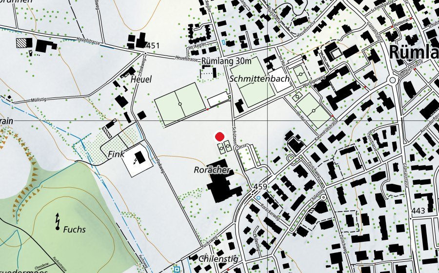 Mappa con la posizione di Tennisclub - TC Olympia (Centro sportivo)