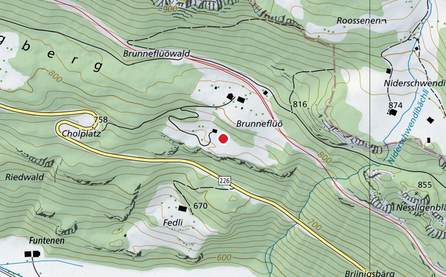 Map showing the location of Tipidorf (Sports centre)