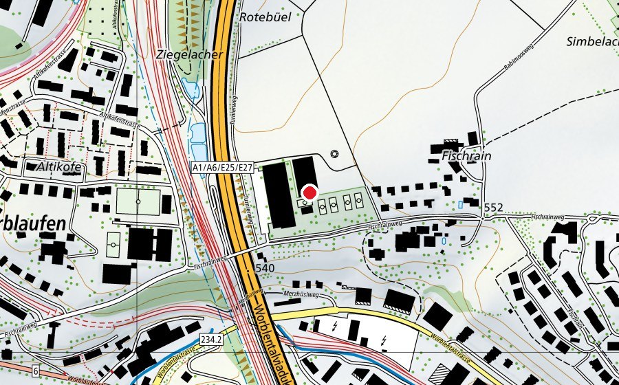 Map showing the location of Tivoli (Sports centre)