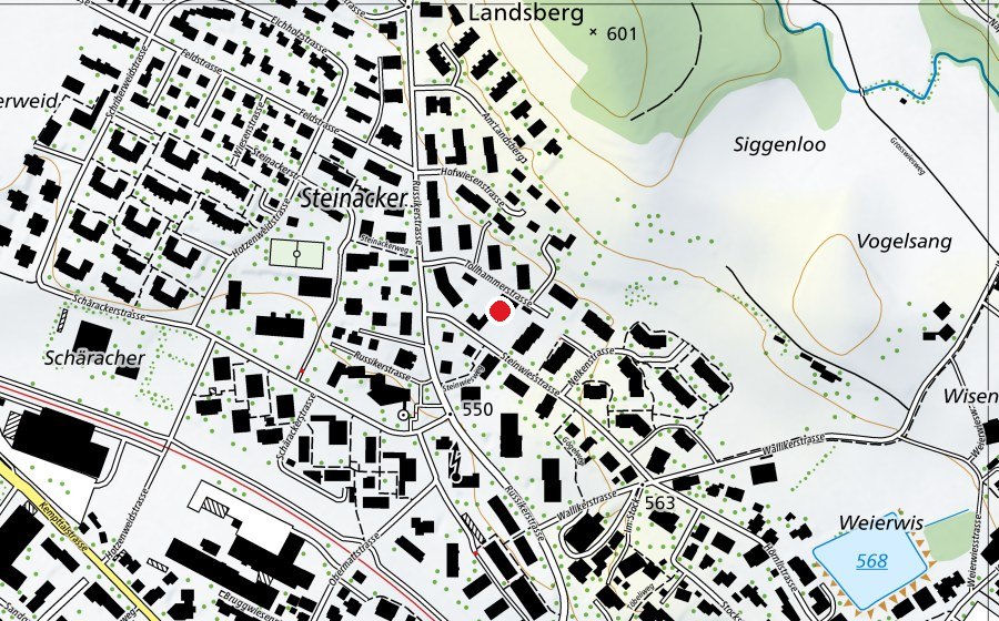 Mappa con la posizione di Top-Fit Fitness Club AG (Centro sportivo)