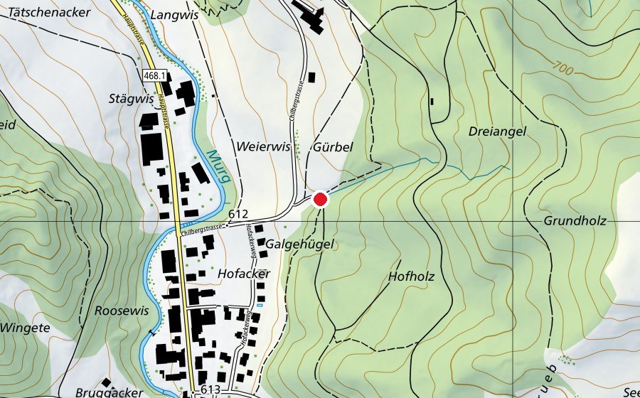 Karte mit dem Standort von TopTrail Tannzapfenland (Sportanlage)