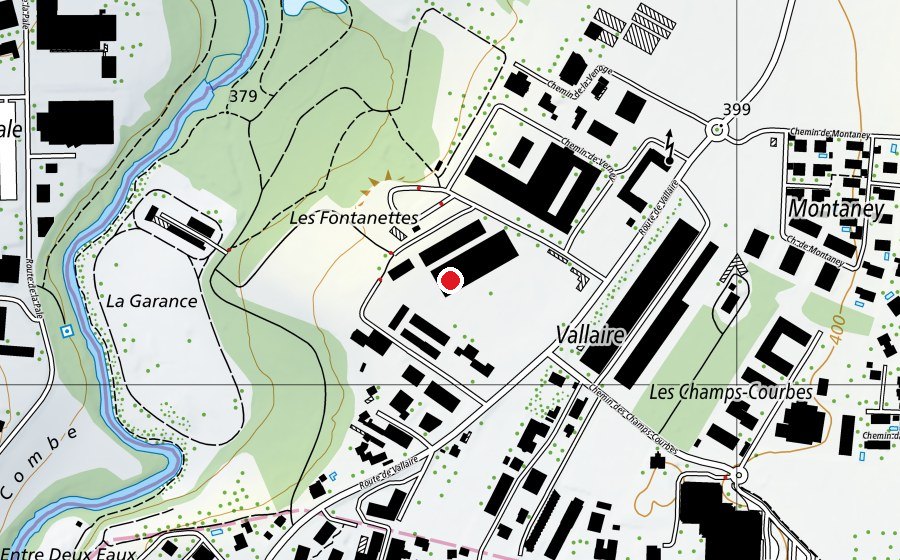 Mappa con la posizione di TOTEM Escalade - Ecublens (Centro sportivo)