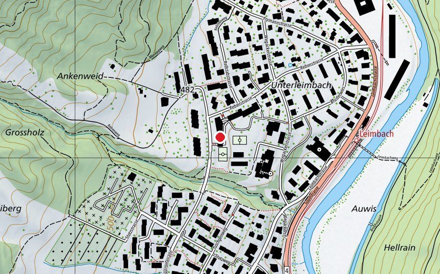Mappa con la posizione di Turn- und Sporthalle Falletsche (Centro sportivo)