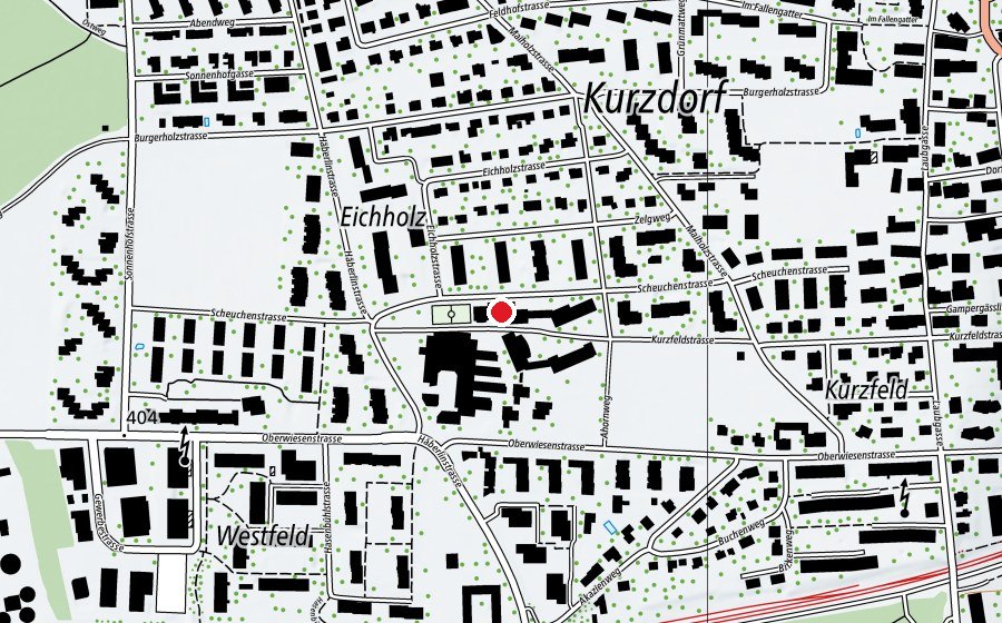 Mappa con la posizione di Turnhalle Oberwiesen (Centro sportivo)
