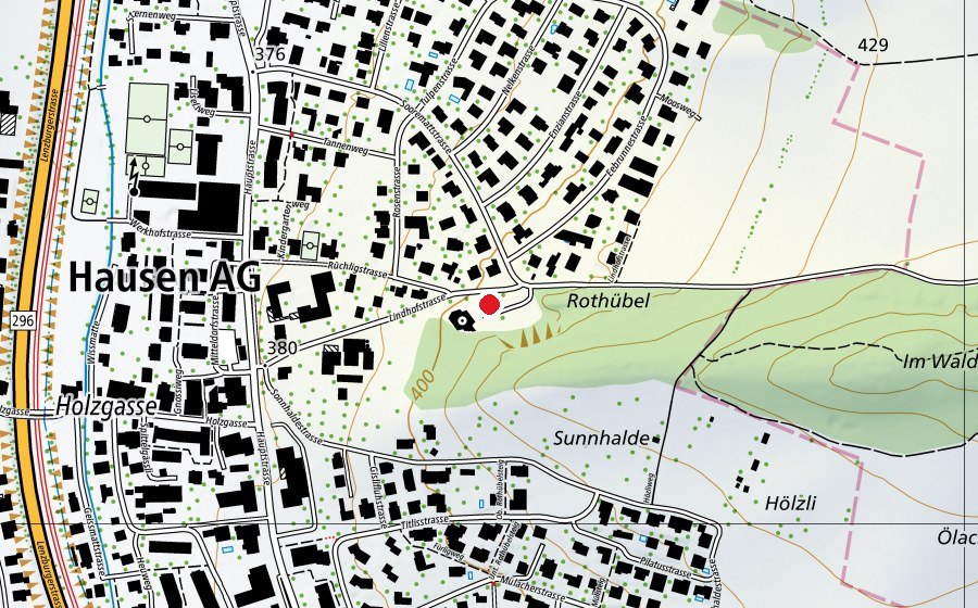 Mappa con la posizione di Turnhalle Rothübel (Centro sportivo)