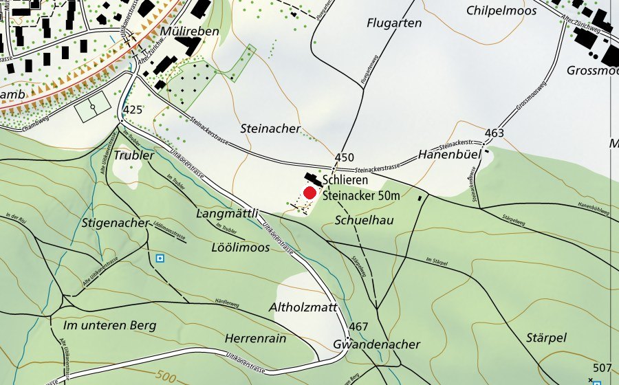 Carte indiquant l’emplacement de UOV Limmattal (Centre sportif)