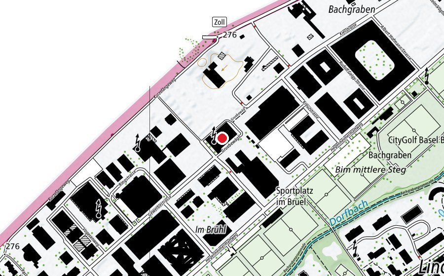 Map showing the location of Van der Merve (Sports centre)