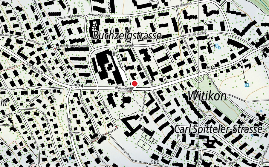 Map showing the location of Yen Han Dance Center (Sports centre)