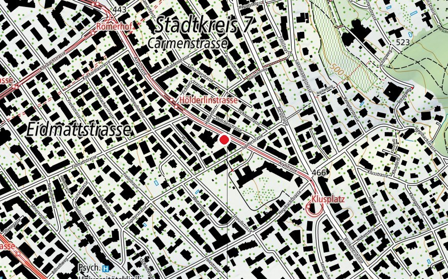 Map showing the location of Yoga Circle (Sports centre)
