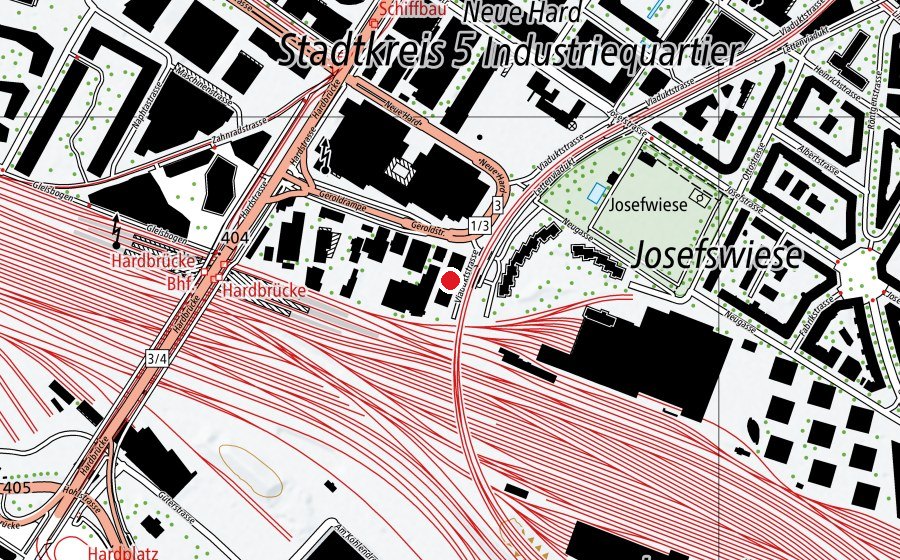 Carte indiquant l’emplacement de Yonex Badminton Halle (Centre sportif)