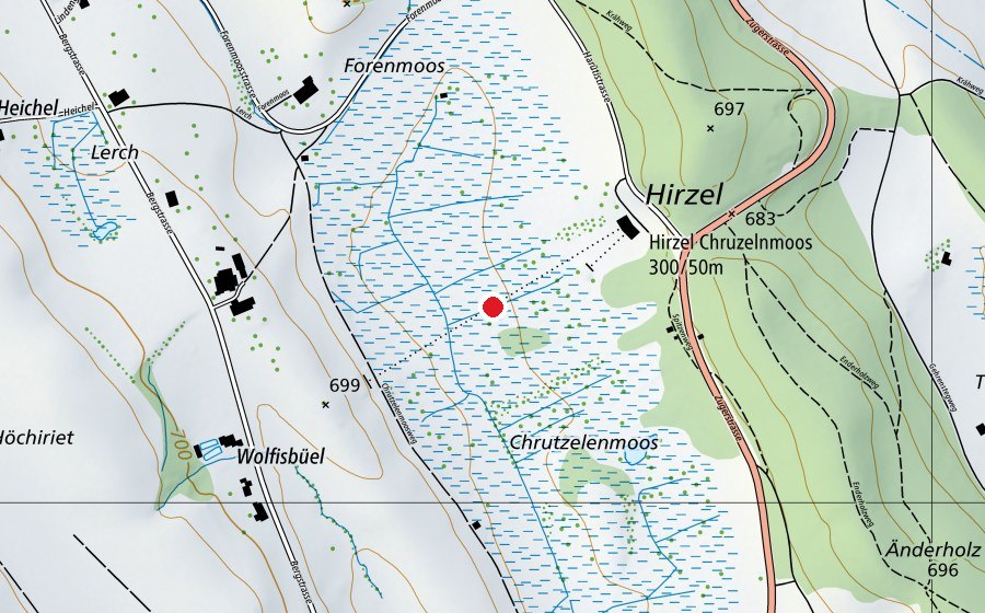 Carte indiquant l’emplacement de 300m (Terrain de sport)