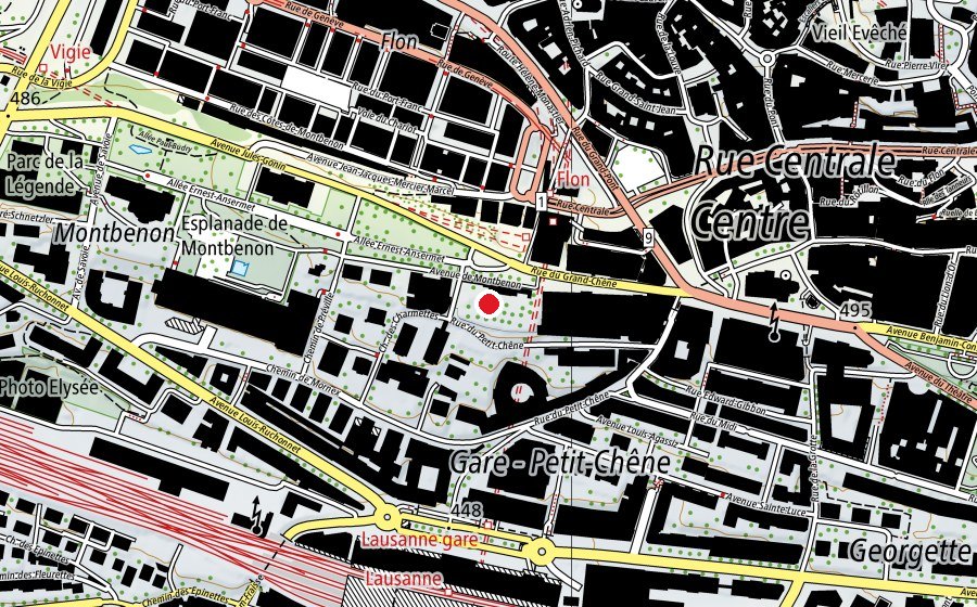 Mappa con la posizione di Abbaye de l'Arc (Campo sportivo)