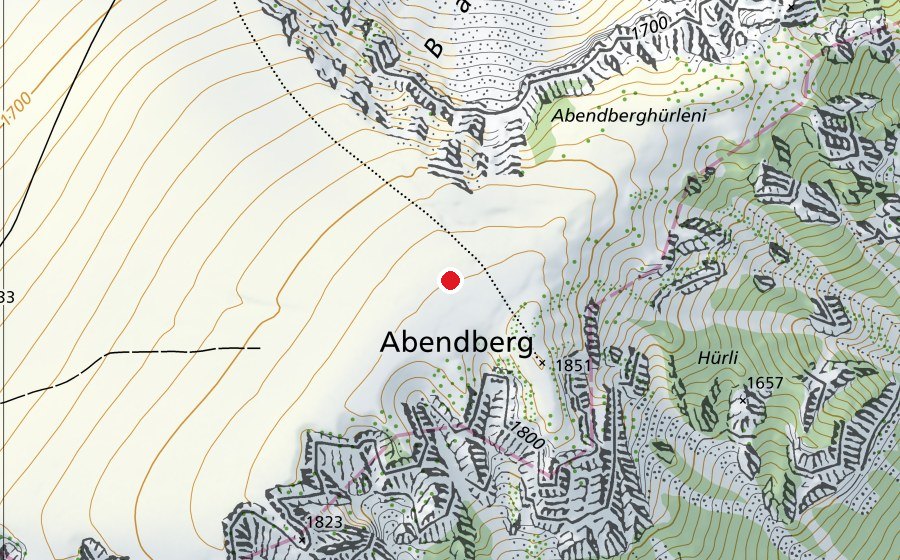Mappa con la posizione di Abendberg (Campo sportivo)