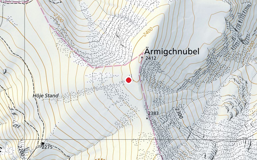 Mappa con la posizione di Ärmigchnubel (Campo sportivo)