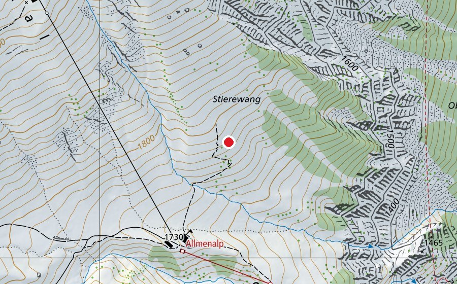 Mappa con la posizione di Allmenalp (Campo sportivo)