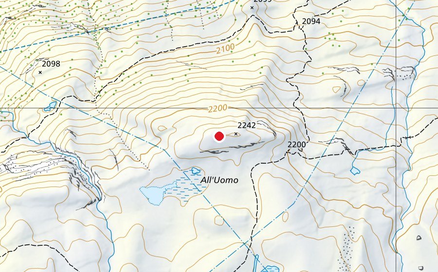 Carte indiquant l’emplacement de Alpe Di Manio (Terrain de sport)