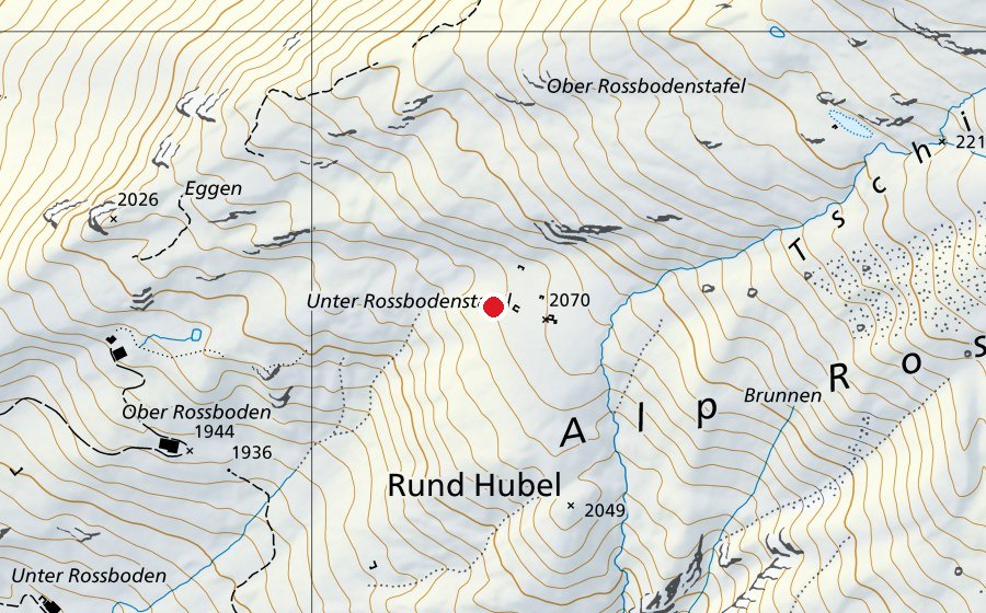 Mappa con la posizione di Andermatt (Campo sportivo)