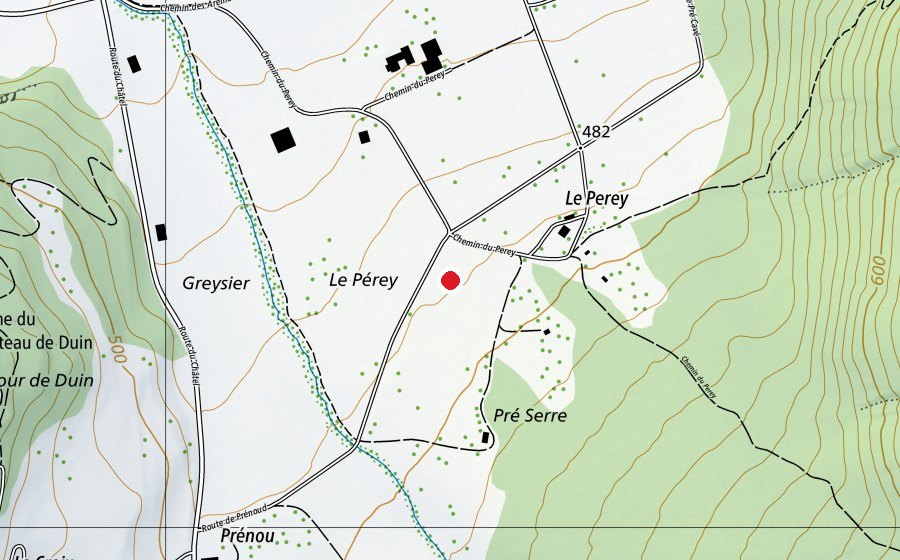 Carte indiquant l’emplacement de Atterissage Les Valentines (Terrain de sport)