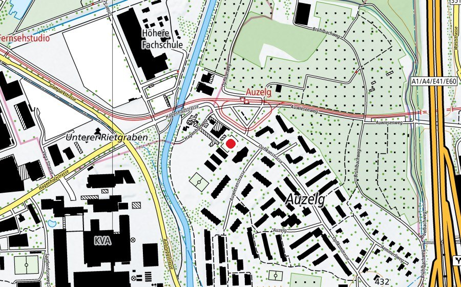 Carte indiquant l’emplacement de Auzelg (Terrain de sport)